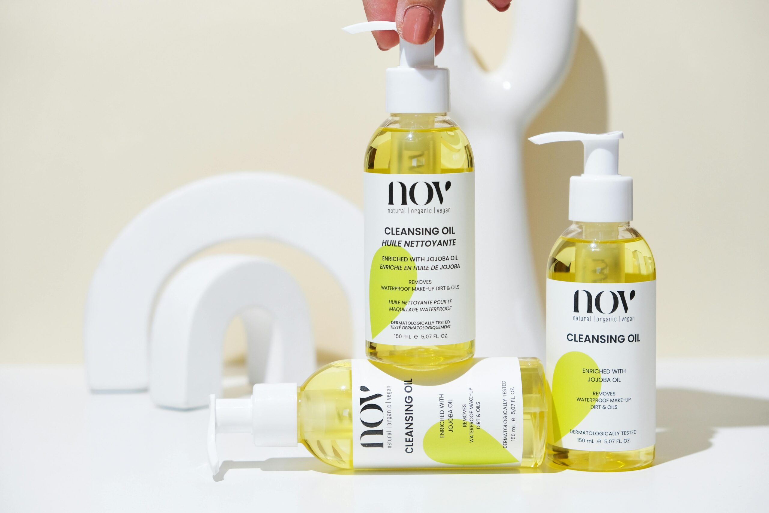 Bottle of hydrating primer with ingredients label