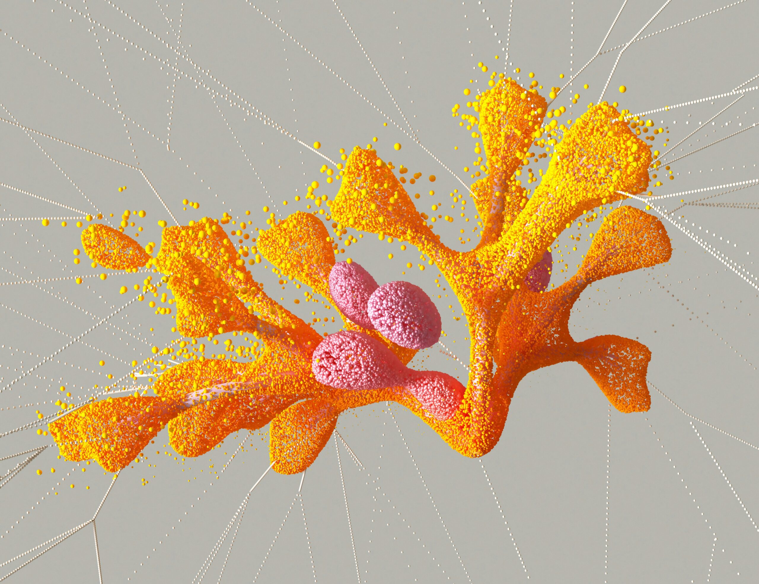 Illustration showing molecular structure of waterproof makeup ingredients