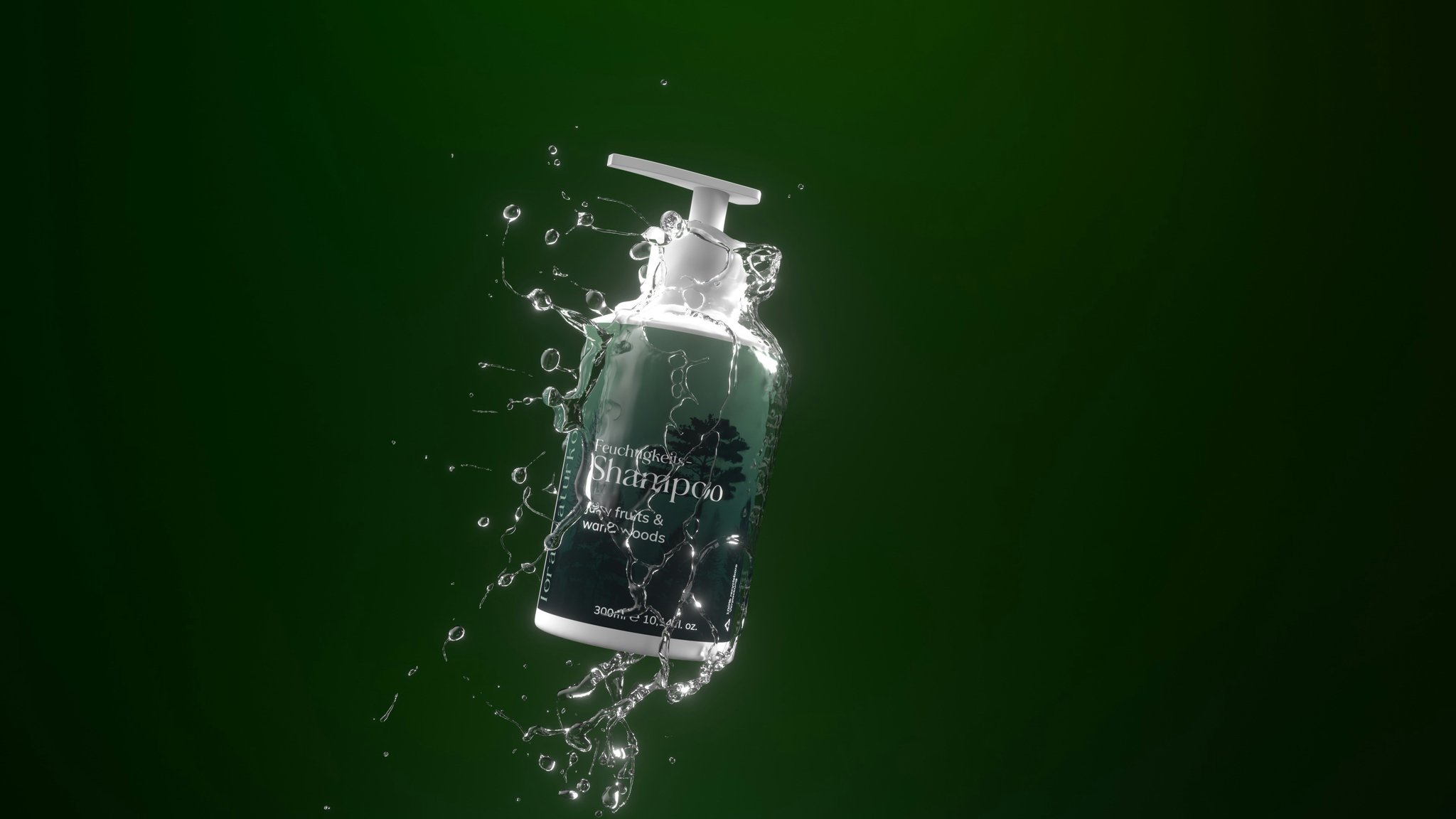 Diagram showing correct order of applying splash proof makeup