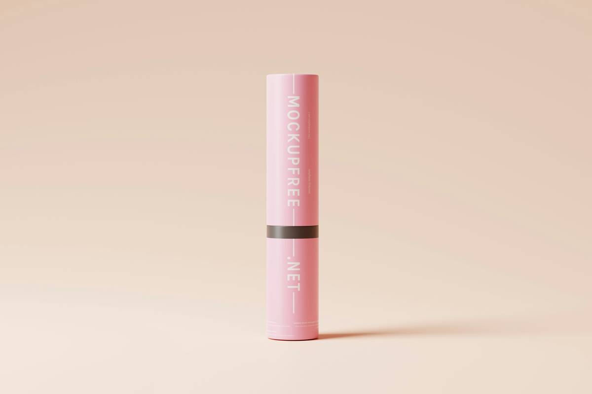 Woman posing confidently while modeling bright pink lipstick