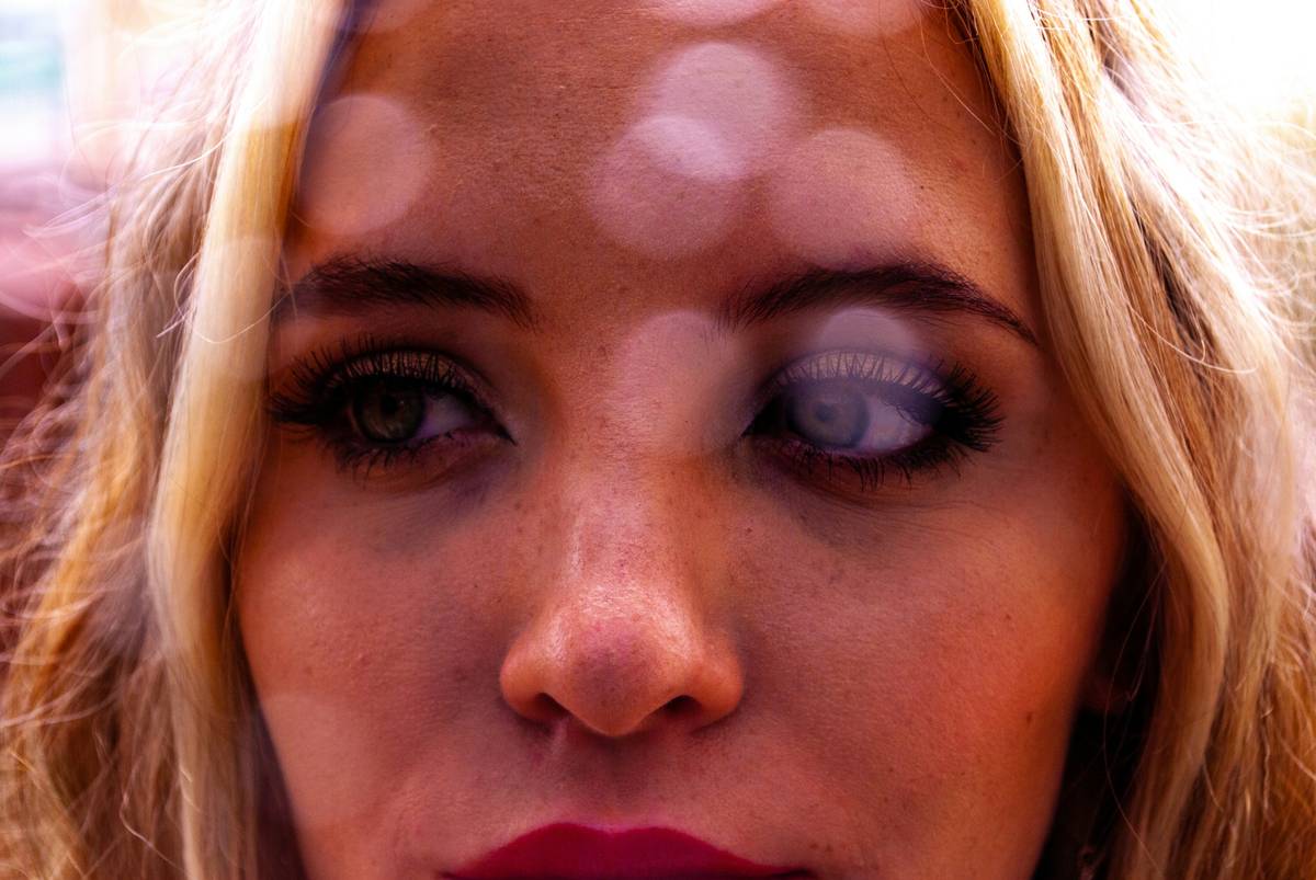 Close-up shot of applying waterproof mascara