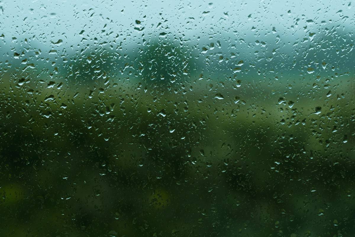 Image showing melted traditional makeup after rainfall